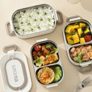 Axyaa Stainless Steel Lunch Box Set with Heat Retention for Office & Students