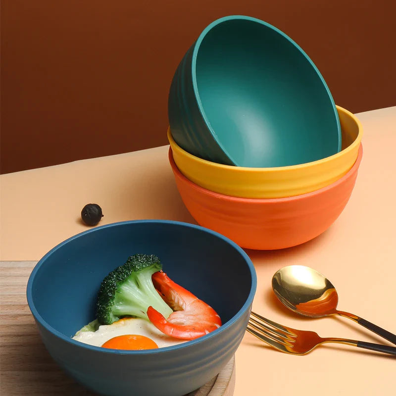 Axyaa 8pcs PP Bowl Set for Family Kitchen, Restaurant, Picnic, Camping
