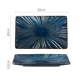 Axyaa Ceramic Striped Snack Plate - Creative Sushi Dessert Dish Steak Tableware