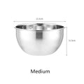 Axyaa Stainless Steel Mixing Bowl with Scale for Kitchen Cooking