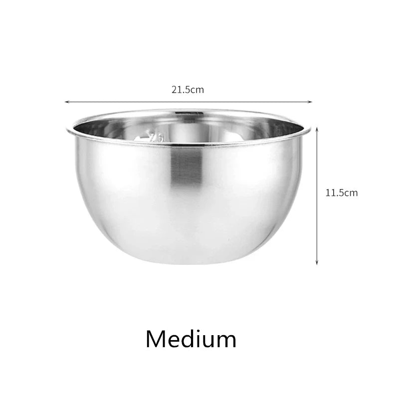 Axyaa Stainless Steel Mixing Bowl with Scale for Kitchen Cooking
