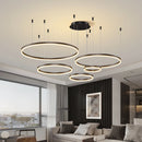 Axyaa Modern Circular Ring Chandeliers for Indoor Living Room Décor