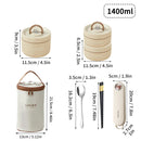 Axyaa Stainless Steel Insulated Bento Lunch Box for Kids