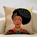 Axyaa African Ladies Decorative Pillow Case for Fashionable Home Decor