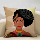 Axyaa African Ladies Decorative Pillow Case for Fashionable Home Decor