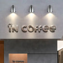 Axyaa Aluminum Spot Wall Lamp Silver Electroplating Sconce Light LED Store Decoration