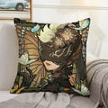 Axyaa Anime Bed Pillow Case 45x45 Decorative Cushion Cover Home Sofa Decor