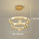 Axyaa Crystal Chandelier for Duplex Architecture Living Room & Stair Lighting