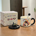Axyaa Cute Cat Mug | Funny Ceramic Coffee Cup | Personalized Gift Cup
