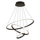Axyaa LED Ring Pendant Chandelier Black Gold Modern Nordic Ceiling Light