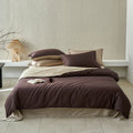 Axyaa Queen Duvet Cover Set - Lyocell/Cotton Mix, Natural Plant Fibers