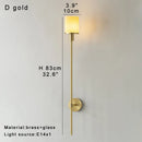 Axyaa Brass Marble Wall Lamp LED Luxury Home Decor Bedroom Wall Hanging