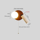 Axyaa Vintage LED Wall Sconce, Rotatable Yellow Travertine Lamp for Bedroom, Living Room