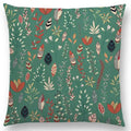 Axyaa Botanical Floral & Butterfly Cushion Cover - Home Decor Sofa Pillow Case