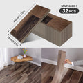 Axyaa Wood Grain Self-Adhesive Floor Strips: Peelable & Sticky for Living Room, Bedroom