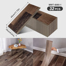 Axyaa Wood Grain Self-Adhesive Floor Strips: Peelable & Sticky for Living Room, Bedroom