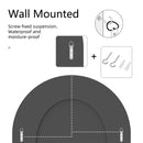 Axyaa Crystal Glass Silver Frame Wall Mirror 90x60cm