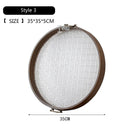 Axyaa Acrylic Bamboo Tea Tray with Flower Handle for Home and Hotel