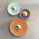 Axyaa Modern LED Wall Light Circular Iron Decoration Creative Headboard
