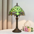 Axyaa Dragonfly Style Stained Glass Table Lamp for Bedroom and Living Room