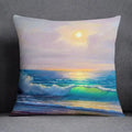 Axyaa Oil Painting Pattern Pillowcase for Car Ornaments, Office, Living Room Home