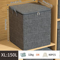 Axyaa Clothes Storage Bag: Foldable Quilt Organizer for Wardrobe - Large Capacity Clothing Storage