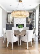 Axyaa Marble Crystal Pendant Lights for Elegant Dining Room Decor