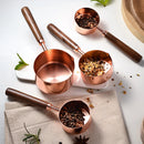 Axyaa Measuring Spoons & Cups Set Wood Handle Stainless Steel Baking Tools