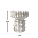 Axyaa White Lace Ceramic Vase - Handcrafted Home Decoration Essentials