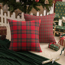 Axyaa Red Christmas Decor Cushion 45x45 - Nordic Style Sofa Pillow Cover