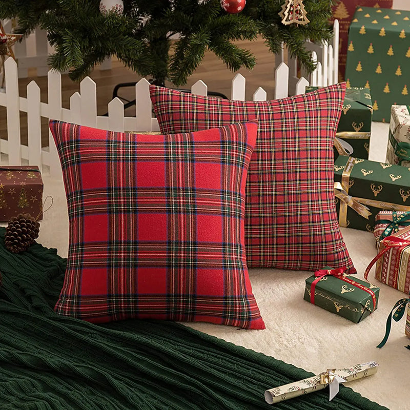 Axyaa Christmas Decor Cushion Cover 45x45 Nordic Pillowcases for Living Room