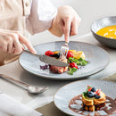 Axyaa Karst Stoneware Tableware Set for 4/8/12 - Dinner, Dessert Plate, Soup Bowl, Mug