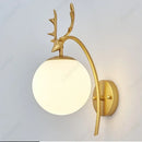 Axyaa LED Glass Spherical Wall Lamp for Home Living Room Bedroom Hallway Lighting