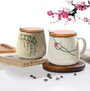 Axya Retro Ceramic Coffee Mug 380ml - Japanese Style Tea Cup Home Tumbler Gift