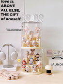 Axyaa Rotating Display Case for Collectibles - Dustproof Showcase Stand
