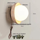 Axyaa LED Wall Lamp - Nordic Modern Design - Yellow Stone - Pull Chain - Home Decor