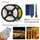 Axyaa Solar LED Strip Light: Rechargeable Outdoor Decoration for Garden, Christmas Atmosphere