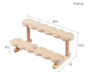 Axyaa 2-Tier Rattan Desktop Organizer Stand Shelf - Office & Stationary Storage Rack