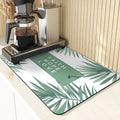 Axyaa Silicone Leaf Print Drying Mat & Coaster Set