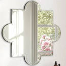 Axyaa Beveled Edge Frameless Wall Mirror 70x80cm for Bathroom Living Room