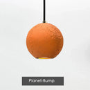 Axyaa Moon Cement Pendant Light Industrial Style Hanging Lamp