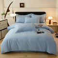 Axyaa 2024 Luxury Cotton Thickened Solid Color Four-Piece Set