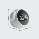 Axyaa Night Light Alarm Clock with Cute Expression, Voice Control, Thermometer, Multifunctional Home Product