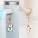 Butterfly Letter Tumbler Charm for Stanley Cups | Axyaa Aesthetic Pendant for Thermos Cup