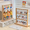 Axyaa Wood Keychain Jewelry Display Stand Shelf Organizer for Necklaces, Earrings, Bracelets