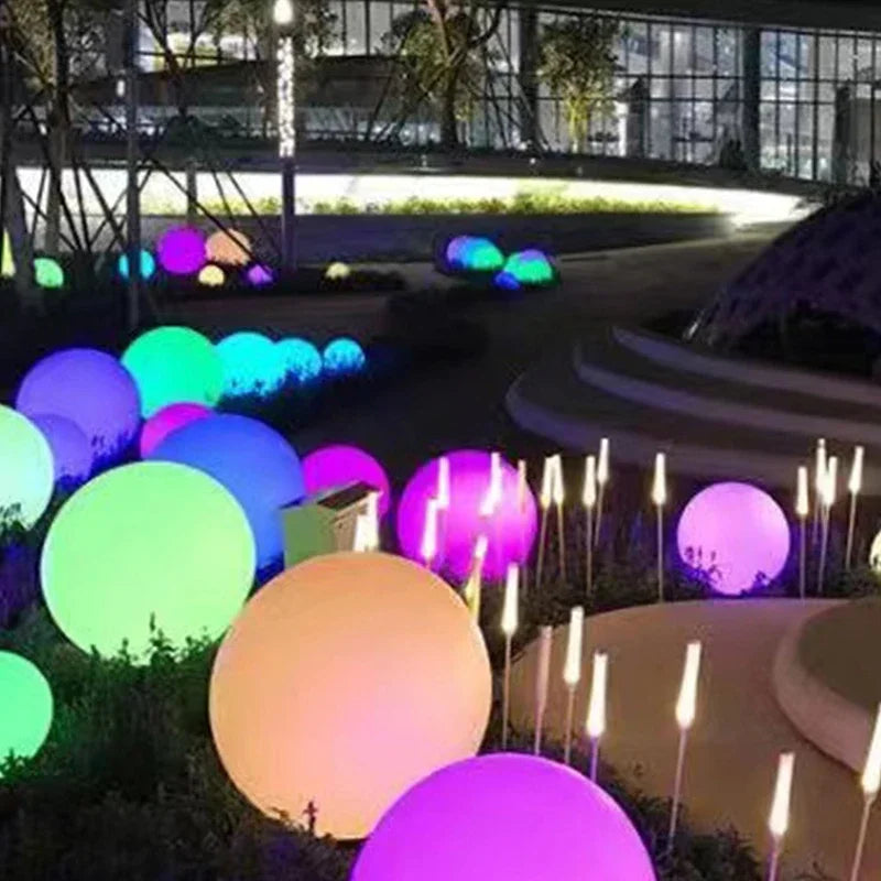 Axyaa RGB Ball Light LED: Rechargeable Outdoor Landscape Lamp