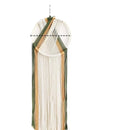 Axyaa Macrame Wall Hanging with Fringe Beads for Boho Chic Home Decor