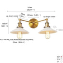 Axyaa 2-Light LED Wall Sconce with Pull Chain Switch for Coffee Bar, Bedroom, Bathroom