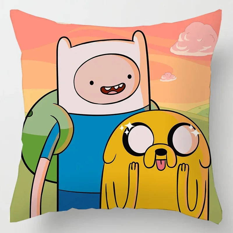 Axyaa Cartoon Print Designer Pillow Cases: Lankybox Series Home Decor Cushion Cover