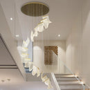 Axyaa Luxury Duplex Chandelier for Living Room, Dining Hall, and Stair Lighting